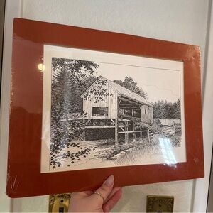 Vintage Framed Sketch Style Print